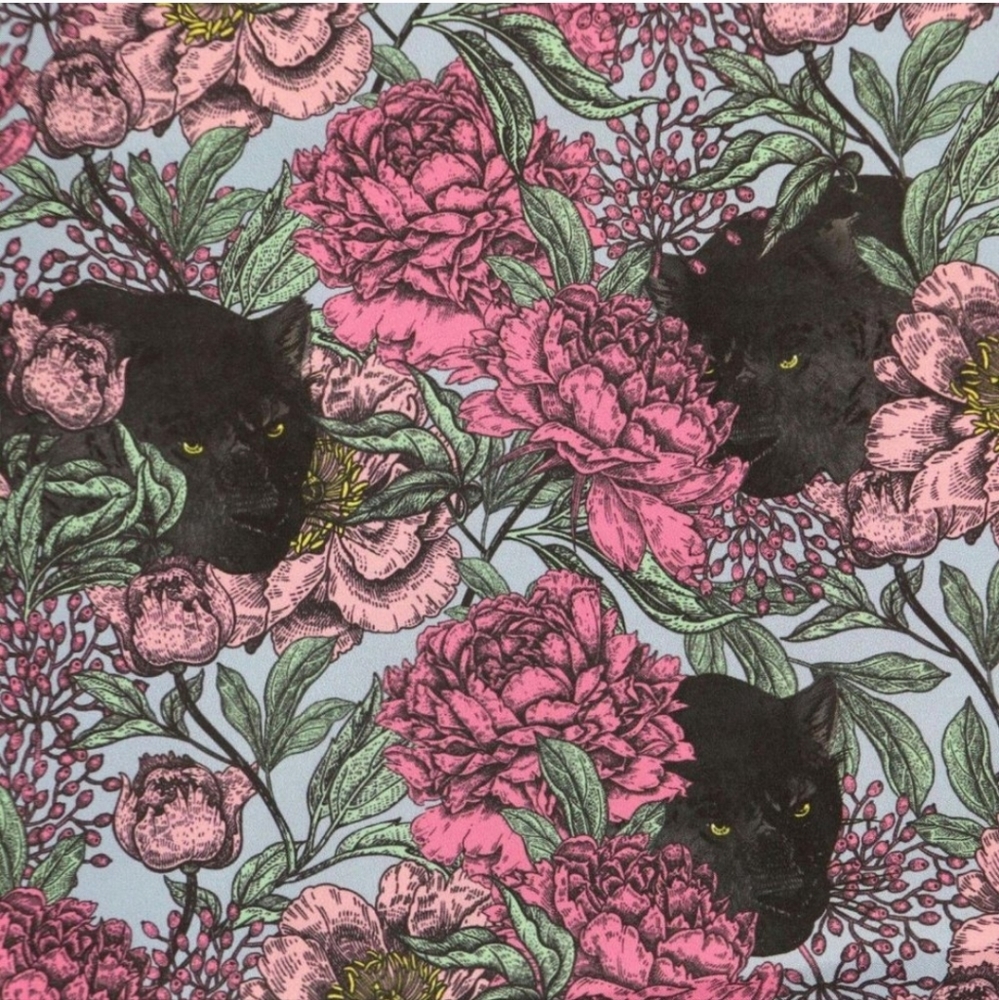 Evryday Jane Panther Faux Silk Wide Leg Pants 3X NWT Maximalist Animal Print - Picture 2 of 7